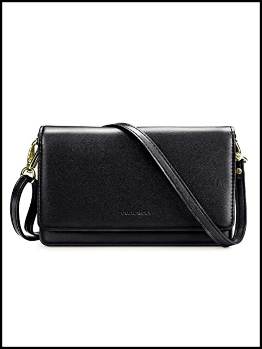 PU Leather Crossbody Phone Purse RFID Wristlet Clutch Wallet